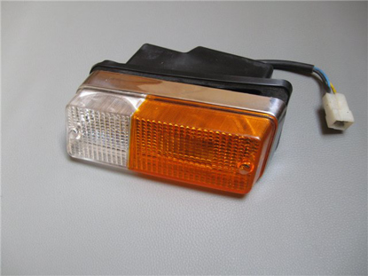 Picture of front light indicator, glass orange/white, right