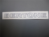 Afbeeldingen van sticker BERTONE 120x12 mm, zwart