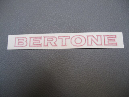 Afbeeldingen van sticker BERTONE 120x12 mm, rood