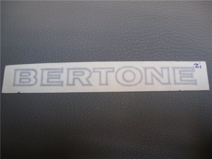 Picture of decal / sticker BERTONE 120x12 mm, silver