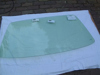 Picture of windshield glass, green tinted