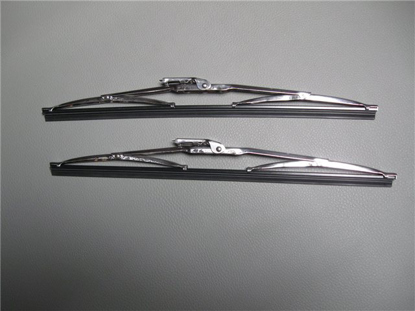 Picture of set wiper blades, chrome