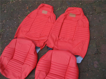 Picture of set seat covers 1500, Bertone, leather, red