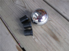 Picture of gear leaver knob 1300 and 1500, metal, CHROME