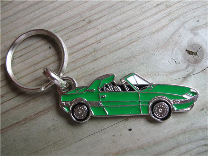 Picture of keyring X 1/9, green