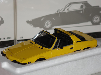 Afbeeldingen van Fiat X 1/9 model car 1:18   YELLOW