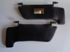 Picture of set sun visors, LEATHER, available in BLACK and BROWN
