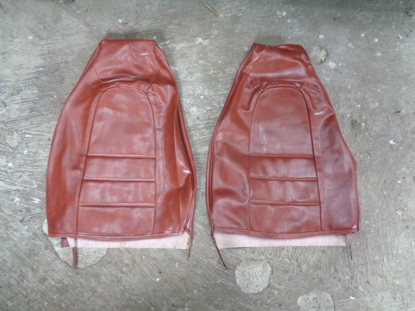 Picture of set seat covers 2 piece, 1300 model, 1973-1975, ORANGE, original