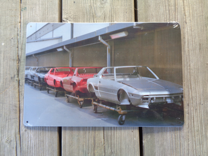 Picture of metal plaque Bertone factory 1986